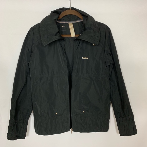 Reebok Jackets & Blazers - Reebok Black Full Zip Windbreaker Jacket